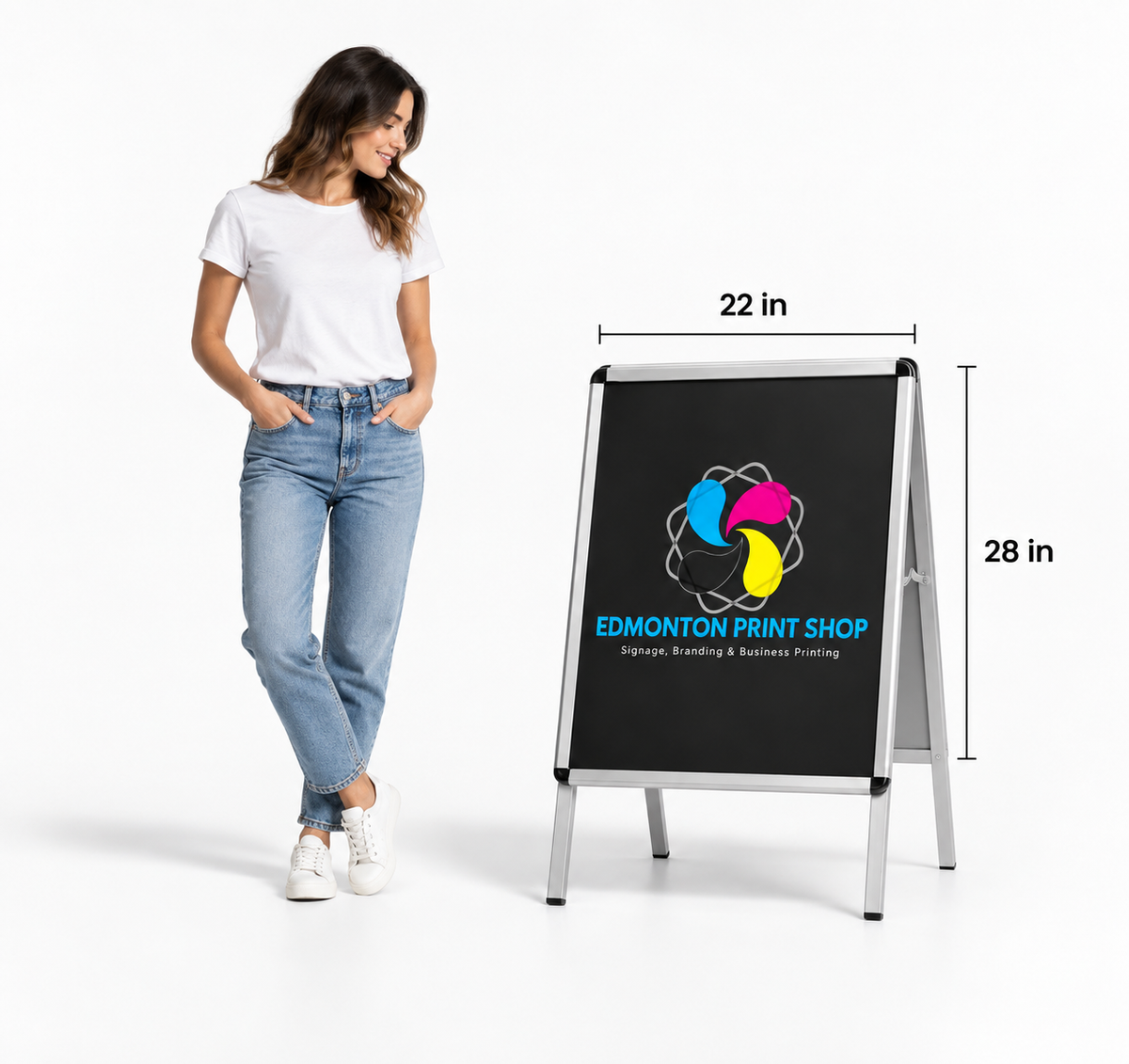 Metal A-Frame Sandwich Board