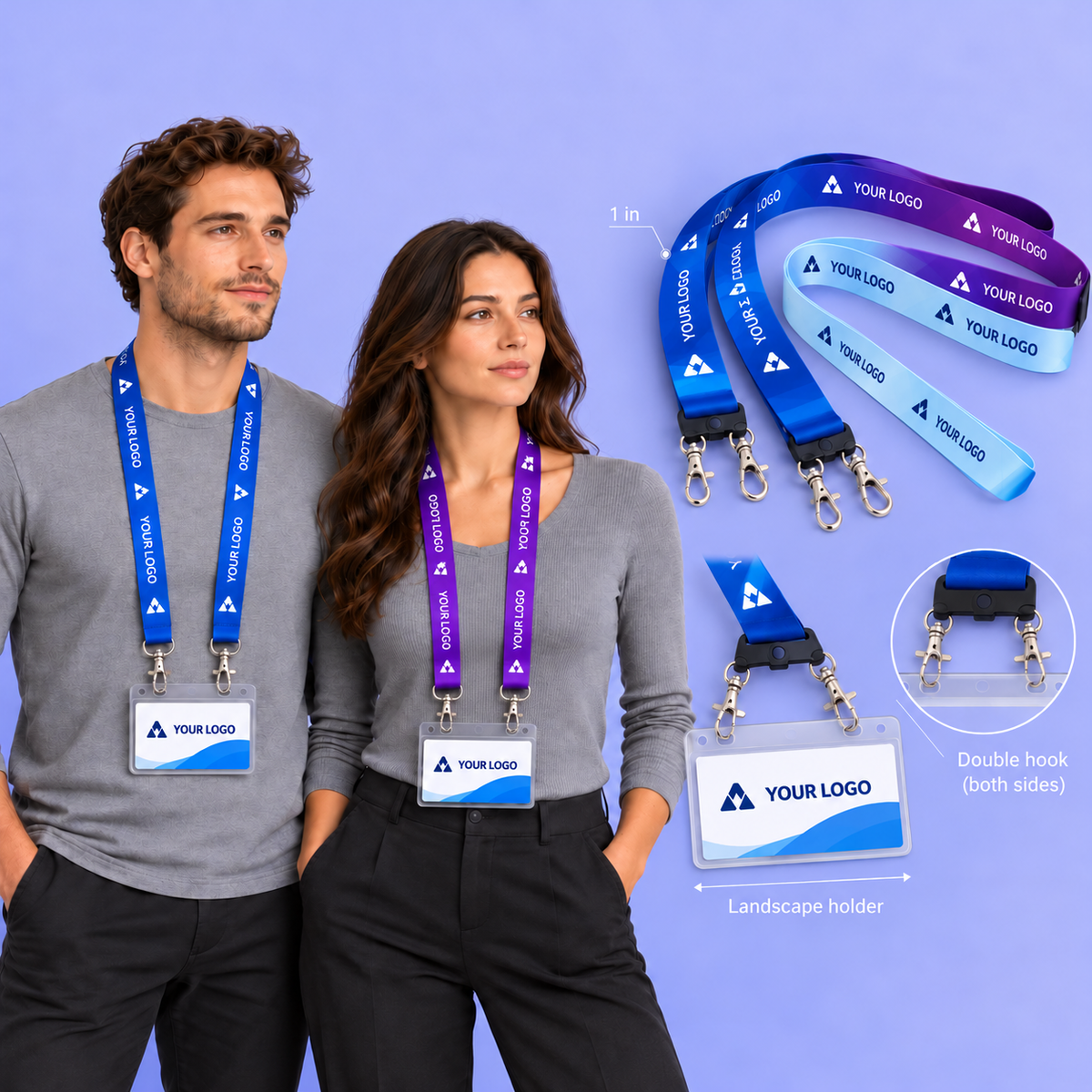 Custom Access Duo Lanyard